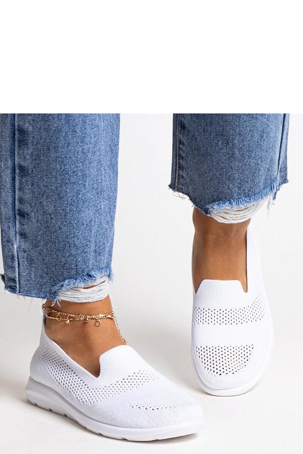 Białe tenisówki na piankowej podeszwie Rahima - Solea