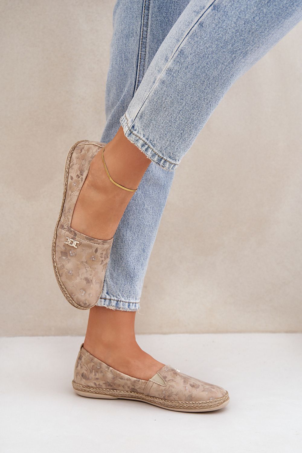 Espadryle Model Zazoo 10177 Beige - Step in style