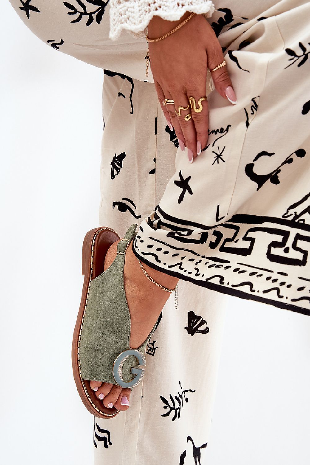 Sandały Model Haliones A8230 Green - Step in style