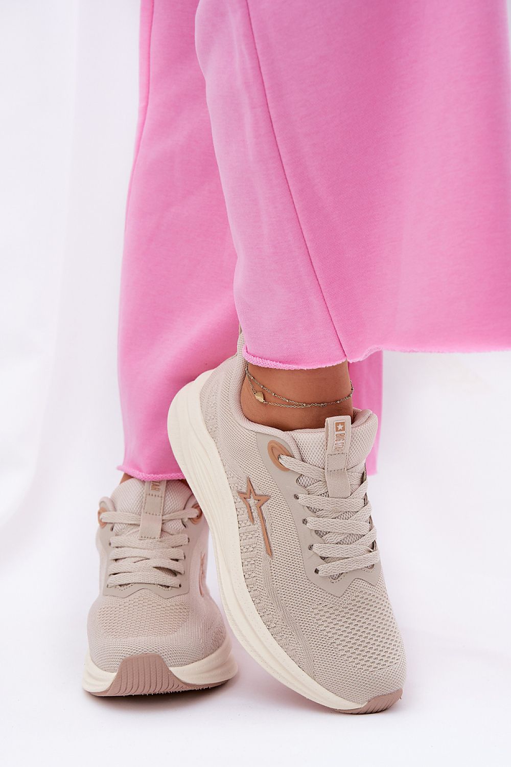 Buty Sportowe Model Big Star RR274A145 HI-POLY SYSTEM Beige - Step in style