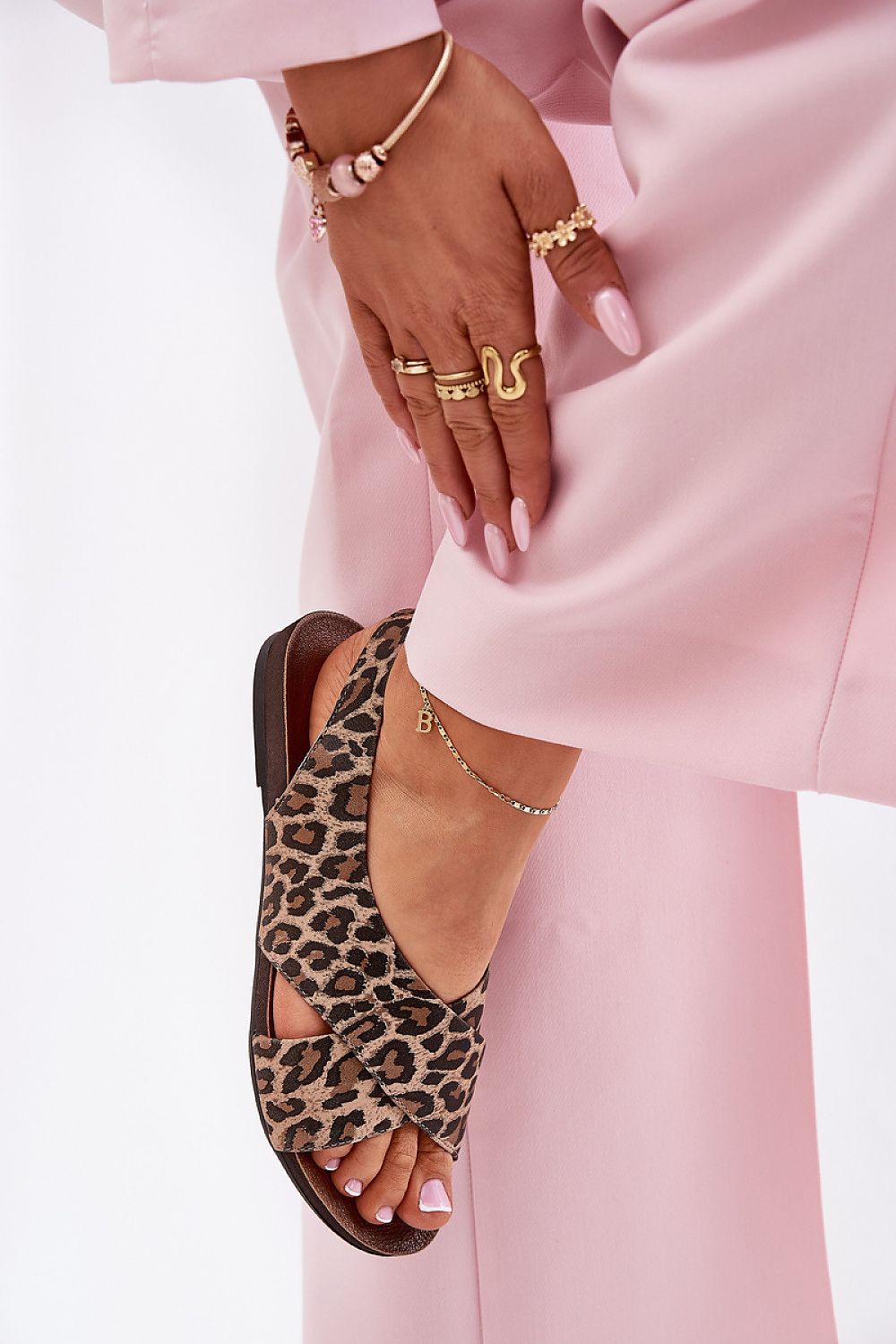 Sandały Model Zazoo 40407 Panterka Brown - Step in style