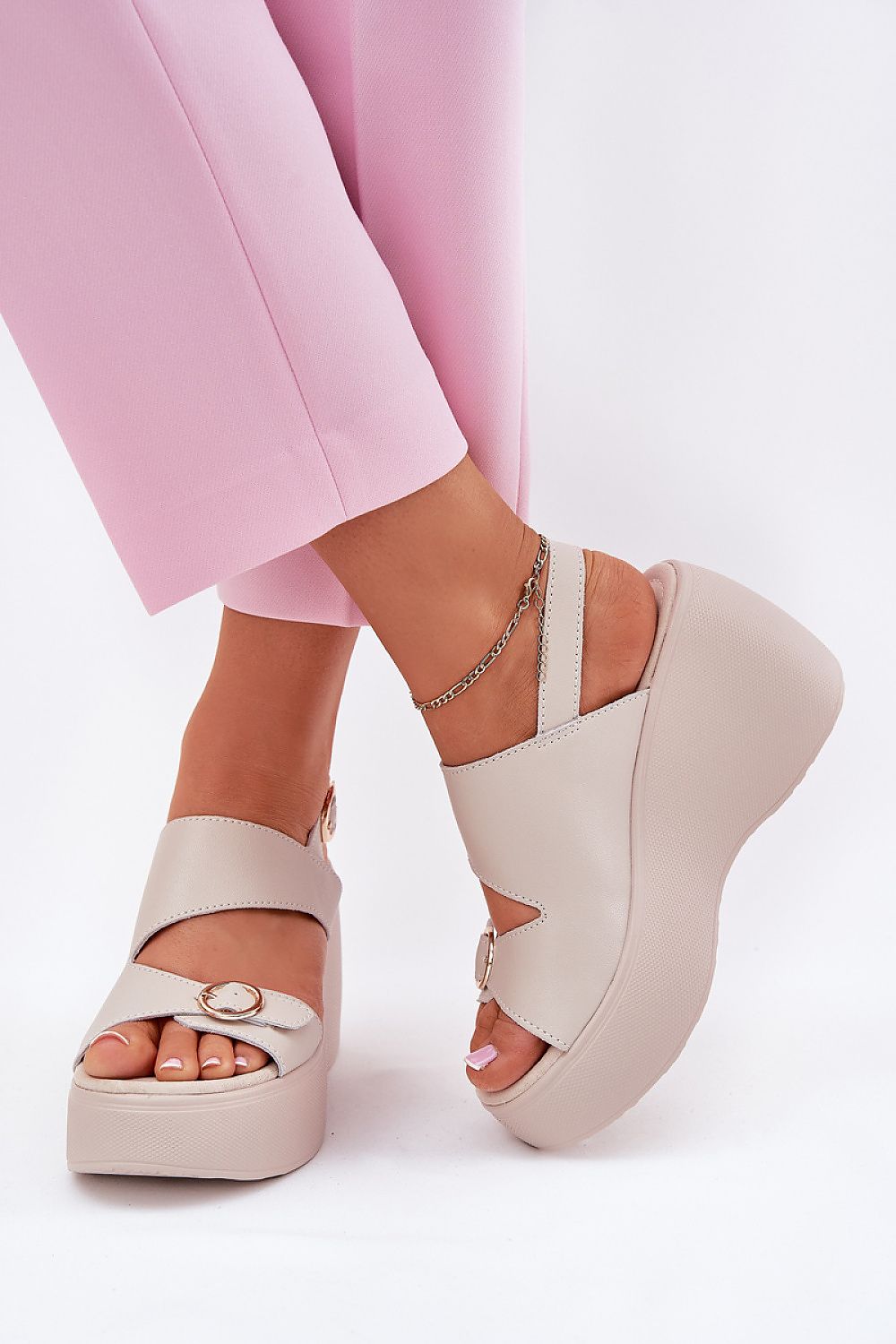 Sandały Model S.Barski LR51-540 Beige - Step in style