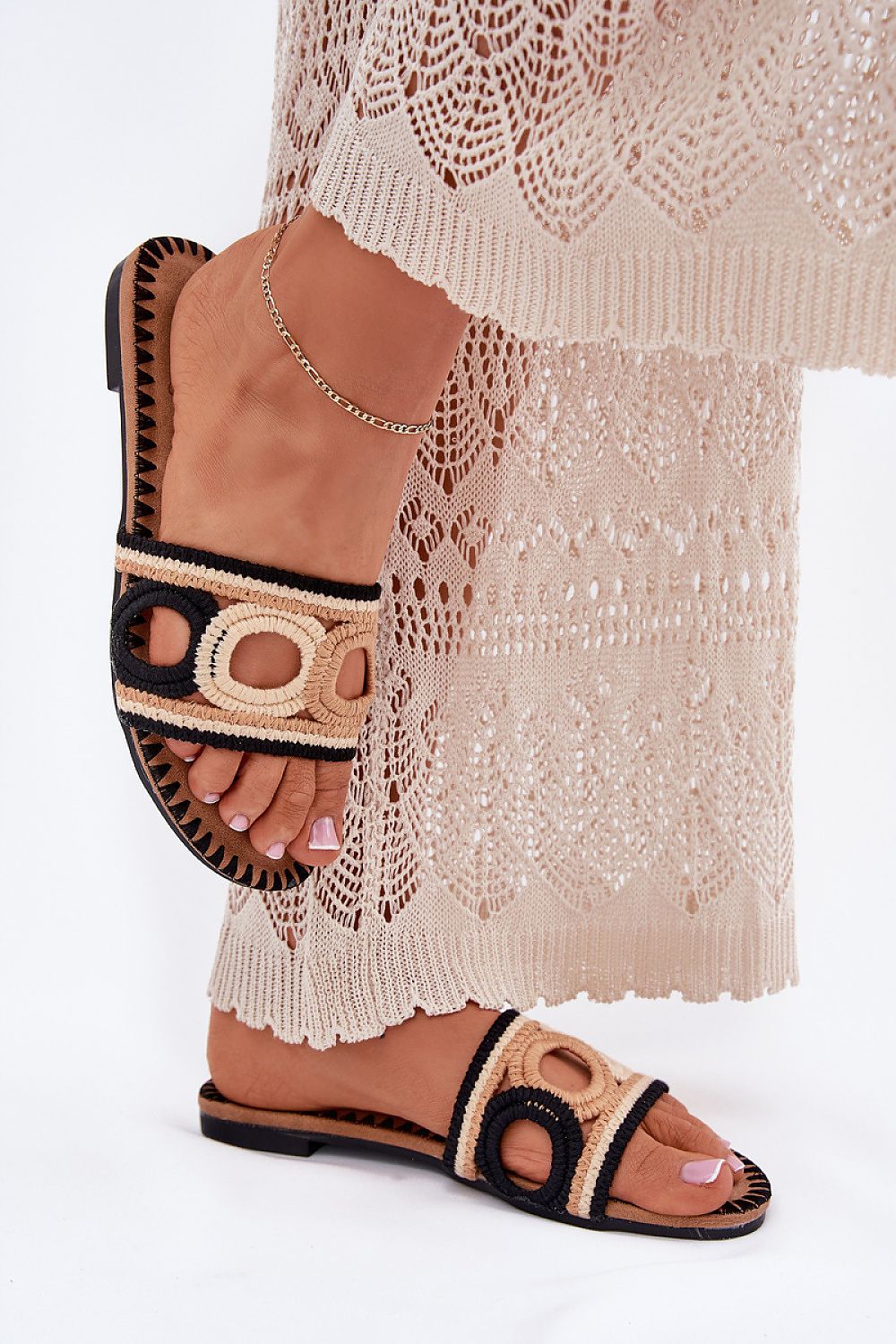 Sandał Klapki Model Nirina LX9607 Black - Step in style