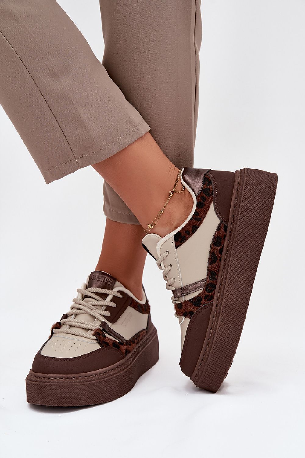 Buty Sportowe Model Big Star SS274356 Panterka Brown/Beige - Step in style