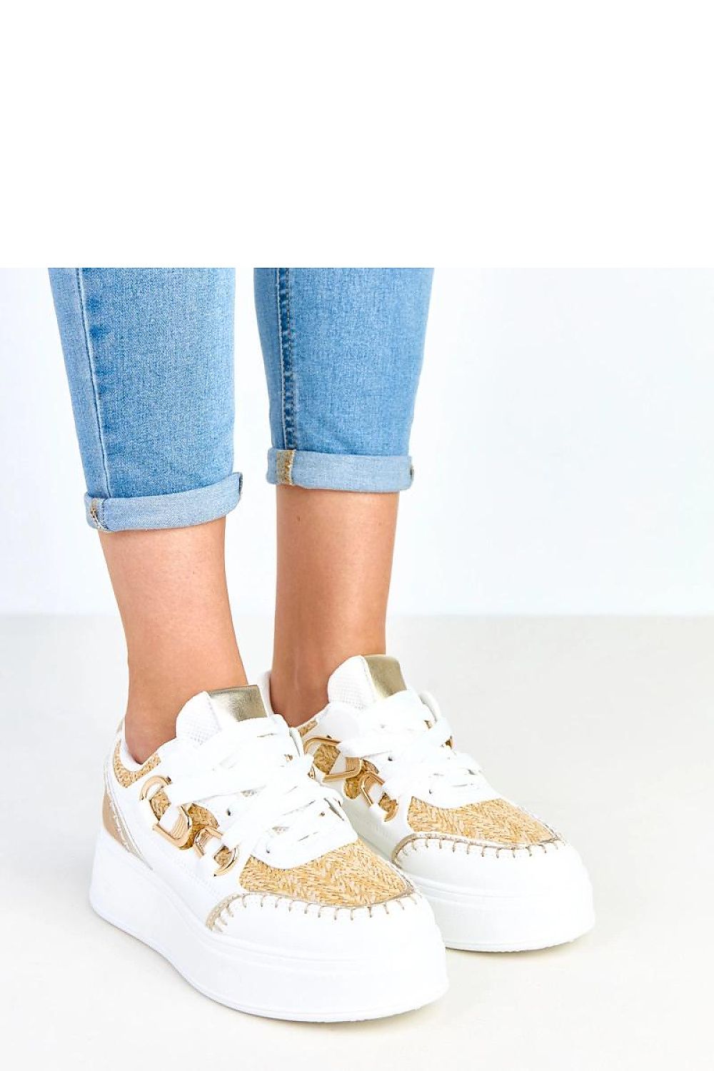 Buty Sportowe Model Lina B2093 Beige - Solea