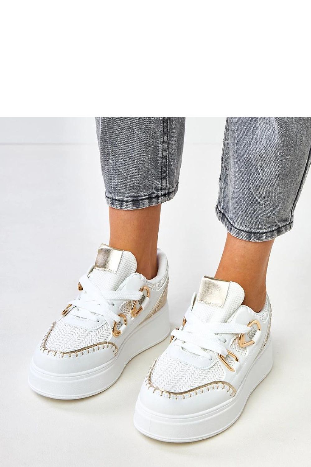 Buty Sportowe Model Lina B2093 White - Solea