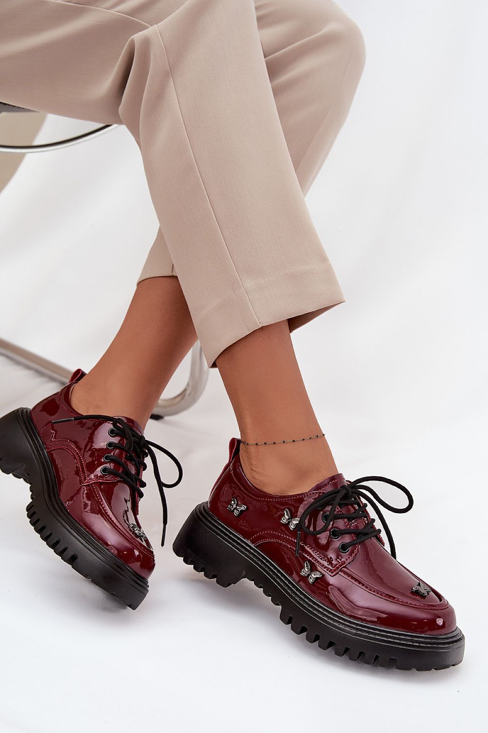 Półbuty Model Artiker 57C0336 Bordo - Step in style