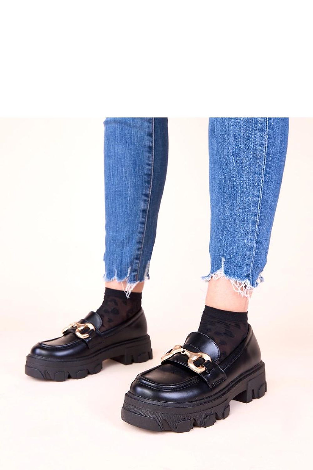 Mokasyny Model Ruben Q2592 Black Gold - Solea