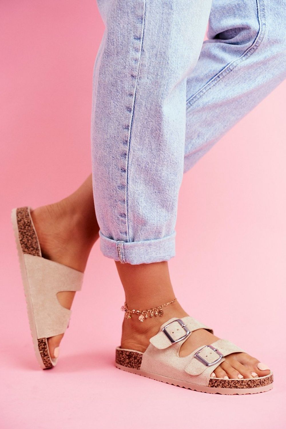 Sandał Klapki Model Si Senor 20SD21-1732 Beige - Step in style