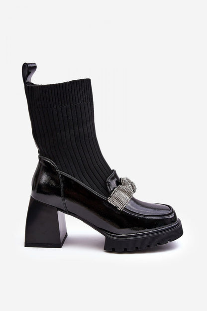   Botki Model DA MR870-41 Black - Step in style 