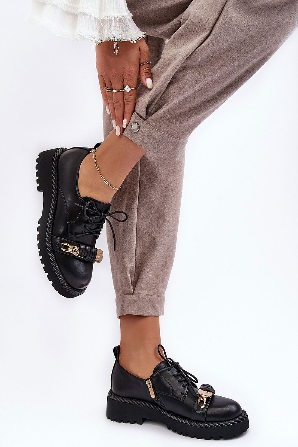   Półbuty Model DA MR870-80 Black - Step in style 