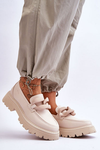   Mokasyny Model Big Star LL274581 Beige - Step in style 