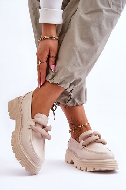   Mokasyny Model Big Star LL274581 Beige - Step in style 