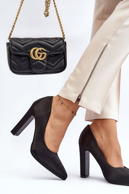   Czółenka Model Piatti 1139 Black - Step in style 