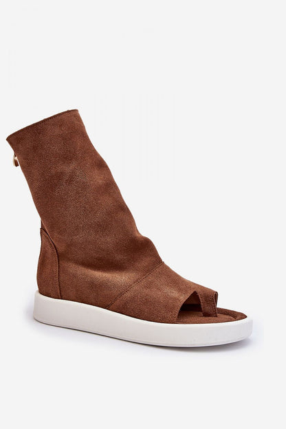  Sandały Model Zazoo 3441 Brown Zamsz - Step in style 