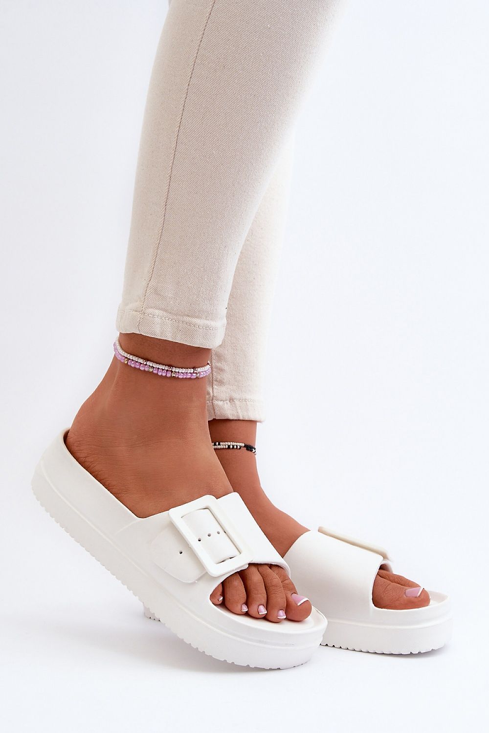  Sandał Klapki Model Big Star NN274A661 White - Step in style 