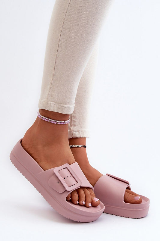  Sandał Klapki Model Big Star NN274A663 Pink - Step in style 