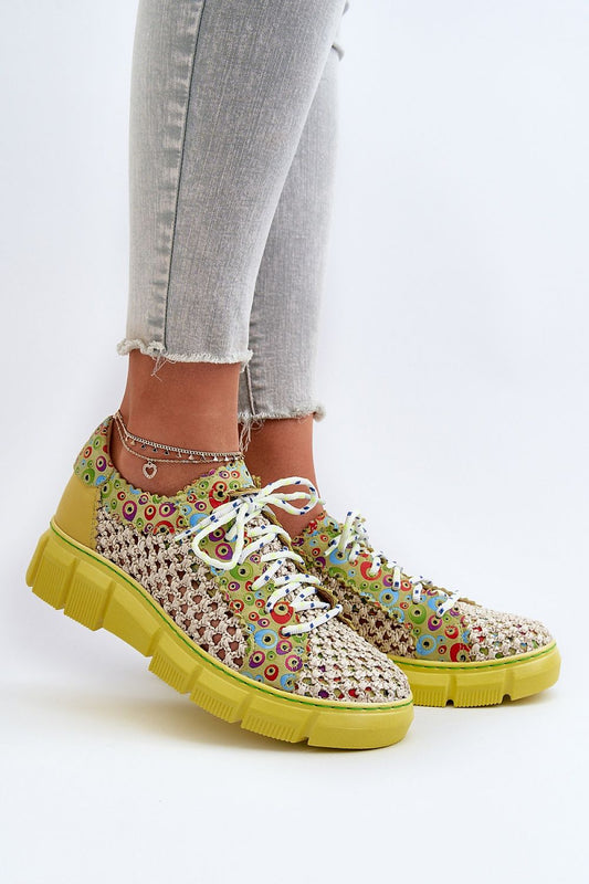   Półbuty Model Maciejka 05850-09 Limonka - Step in style 