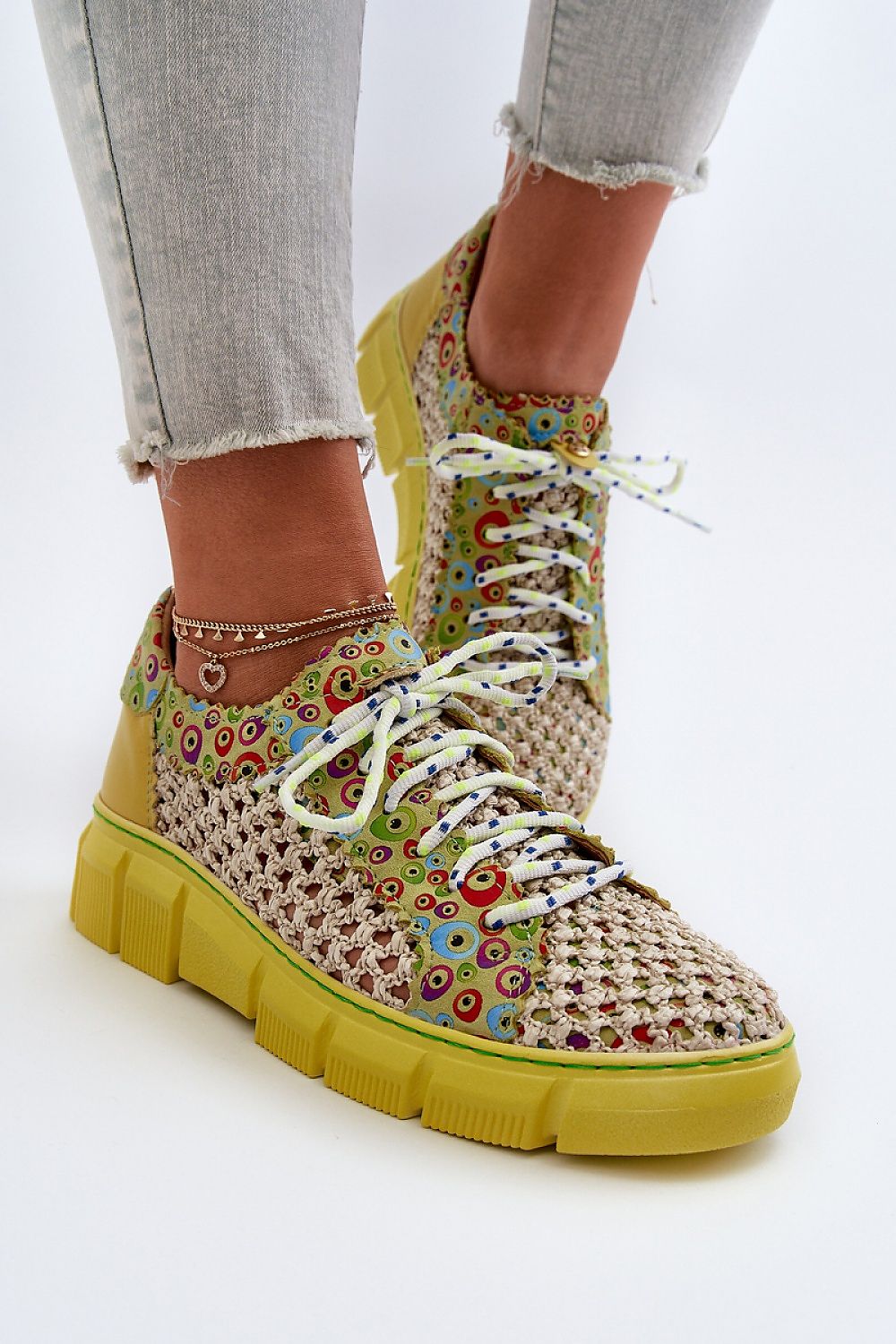   Półbuty Model Maciejka 05850-09 Limonka - Step in style 