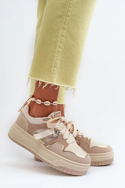   Buty Sportowe Model Moun WX-131 Beige - Step in style 