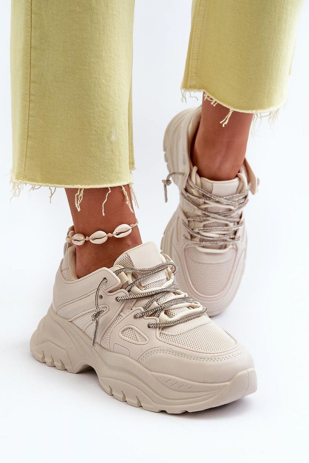   Buty Sportowe Model Relissa C2155 Beige - Step in style 