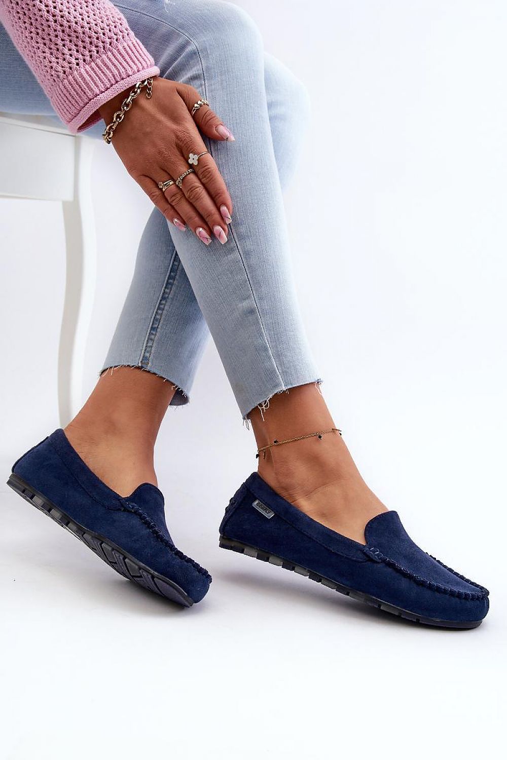   Mokasyny Model Amrutia DF937 Navy - Step in style 