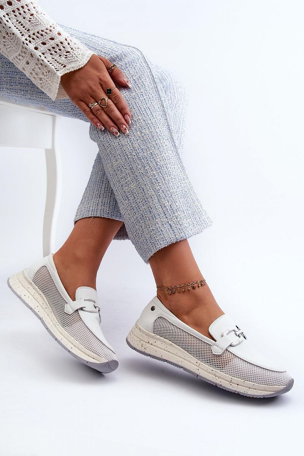   Mokasyny Model DA TW210 White - Step in style 