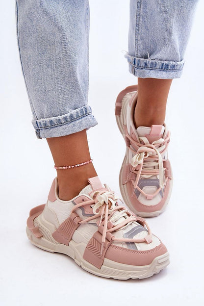   Buty Sportowe Model Chillout! BL357P Beige/Pink - Step in style 