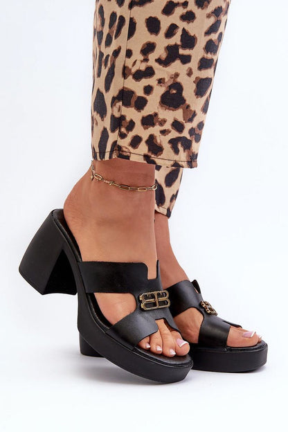  Sandał Klapki Model Zazoo 40419 Black - Step in style 