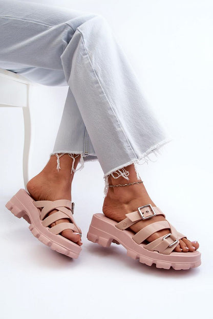  Sandał Klapki Model Zaxy NN285044 Light Pink - Step in style 
