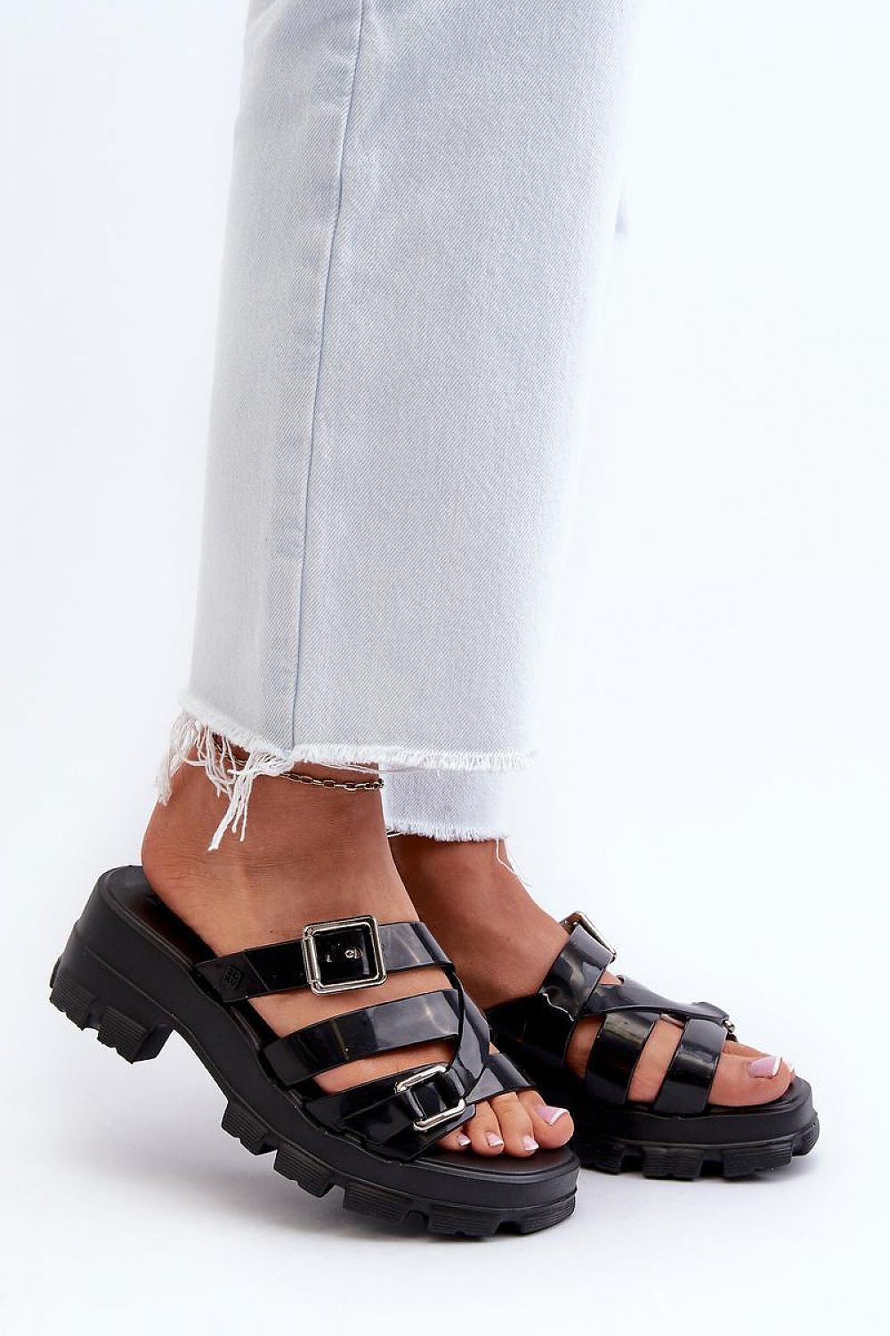  Sandał Klapki Model Zaxy NN285043 Black - Step in style 