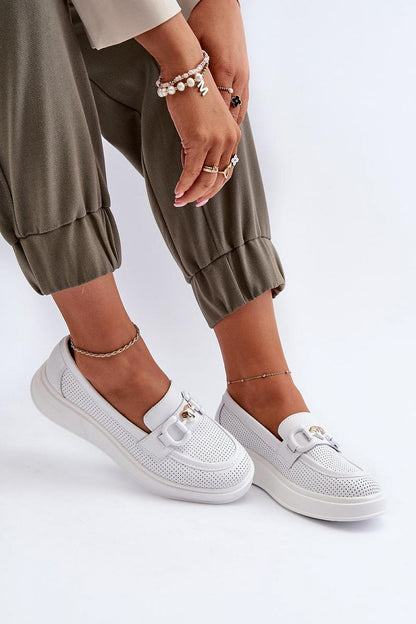   Mokasyny Model S.Barski LR720 White - Step in style 