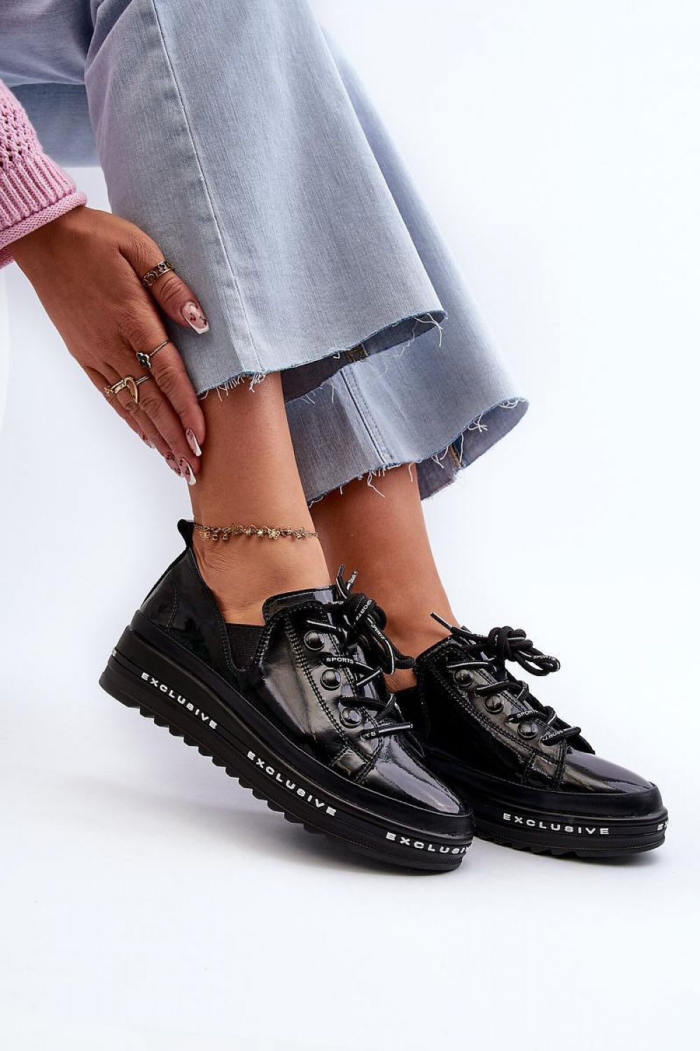   Półbuty Model S.Barski LR620 Black - Step in style 