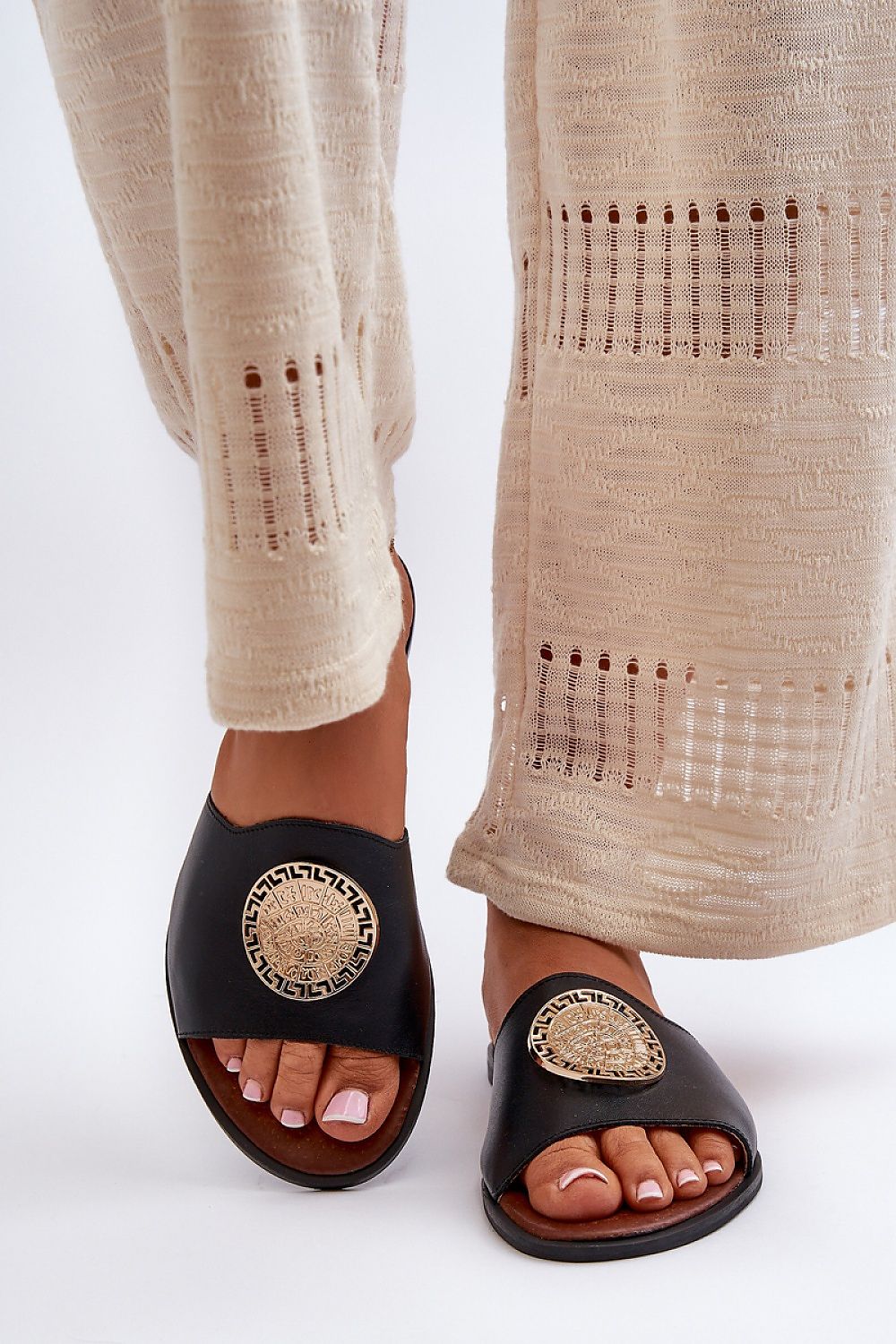  Sandał Klapki Model Zazoo 2938 Black - Step in style 