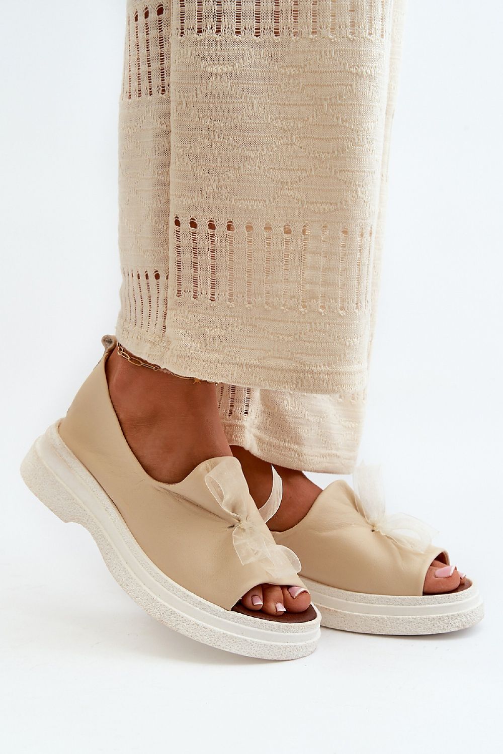  Sandały Model Zazoo 2939 Light Beige - Step in style 