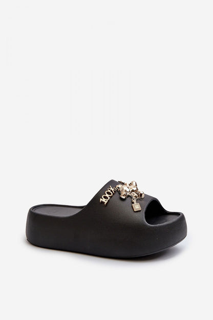  Sandał Klapki Model Orchia BG177 Black - Step in style 