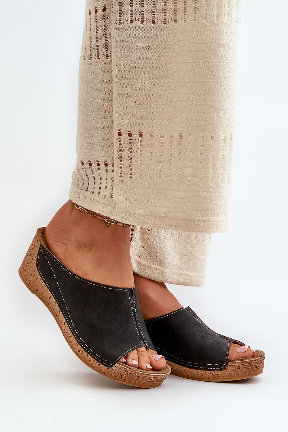  Sandał Klapki Model Inblu NG000002 Black - Step in style 