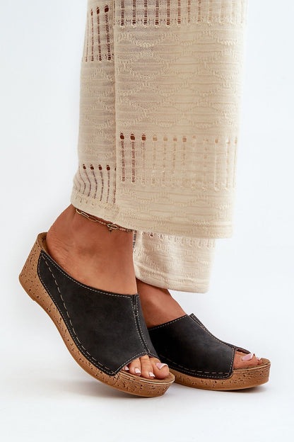  Sandał Klapki Model Inblu NG000002 Black - Step in style 