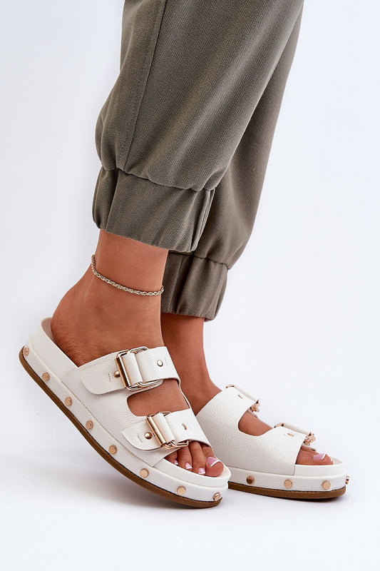  Sandał Klapki Model Big Star NN274081 White - Step in style 