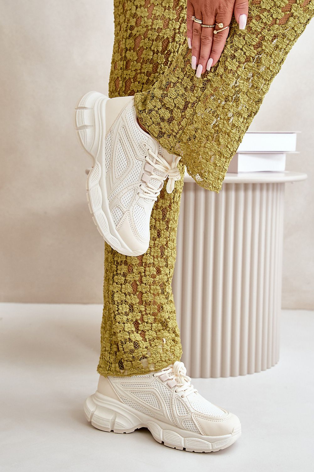   Buty Sportowe Model Timoci Y3801 Beige - Step in style 