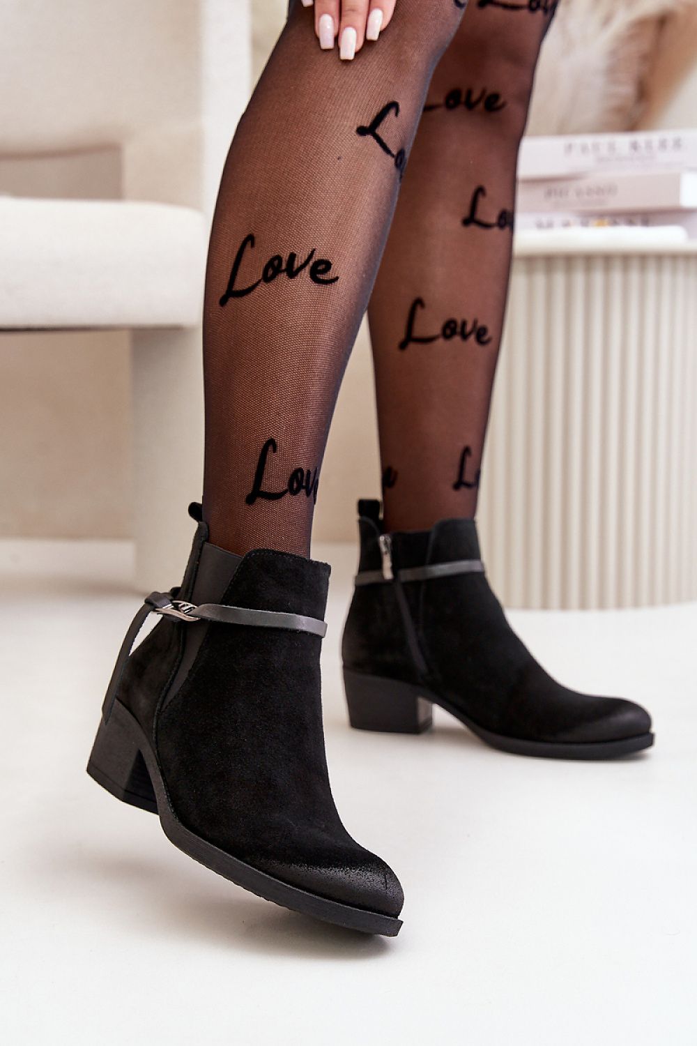   Botki Model Zazoo 60478 Black - Step in style 