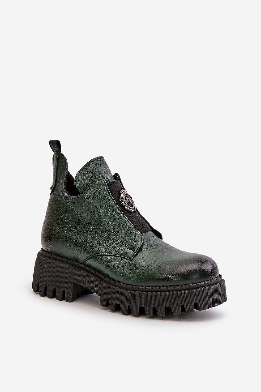   Botki Model Zazoo 60451 Dark Green - Step in style 