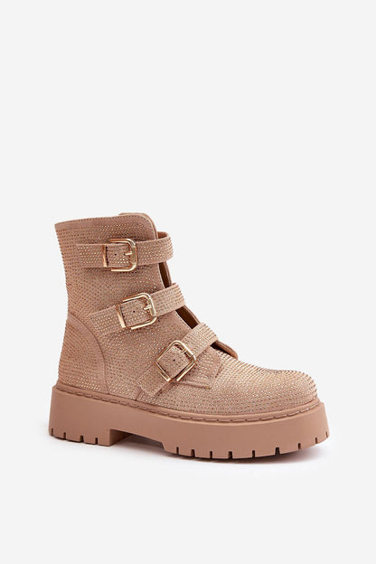   Botki Model Ciascia HB-277 Beige - Step in style 