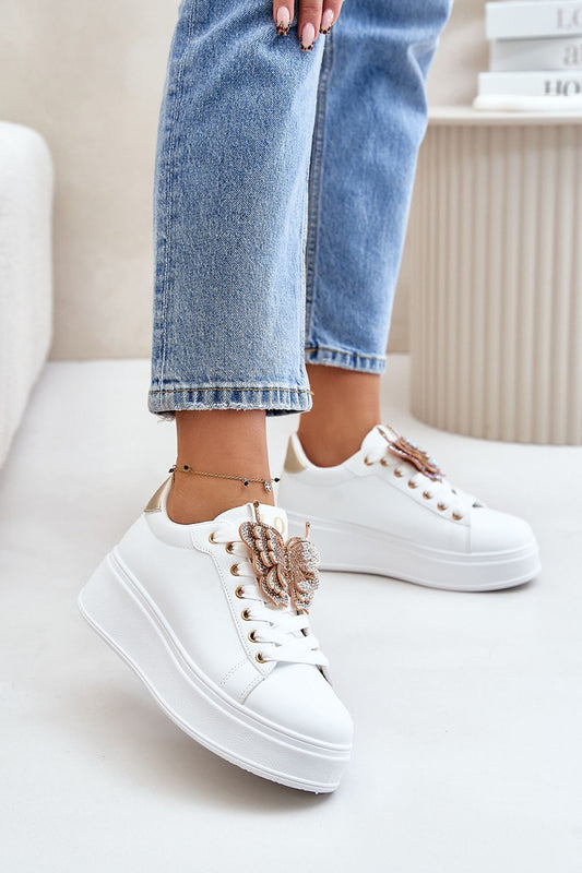   Buty Sportowe Model Naritevia YY-23 White/Gold - Step in style 