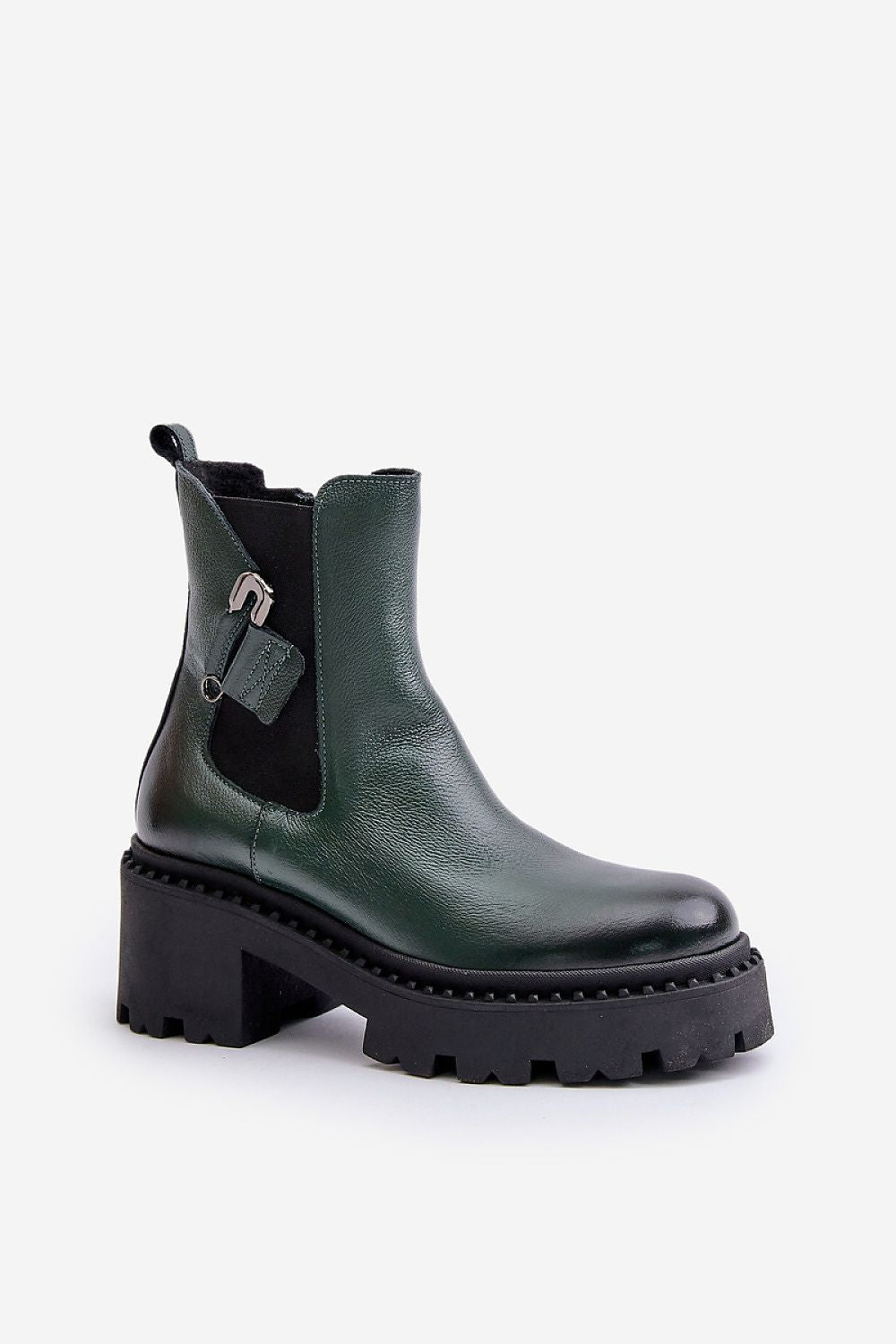   Botki Model Zazoo 60490 Dark Green - Step in style 