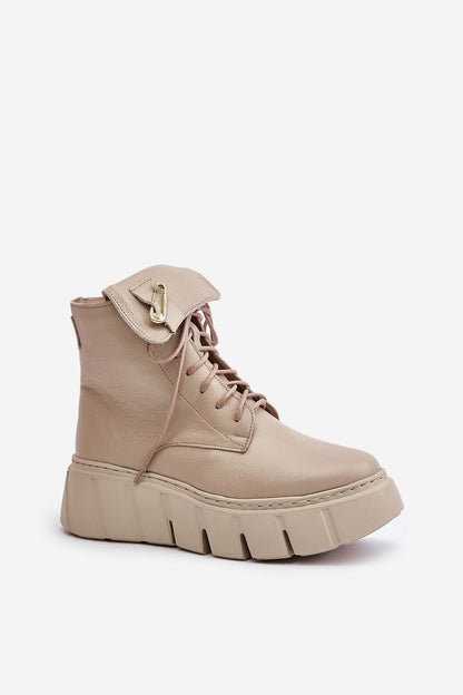   Botki Model Zazoo 60511 Beige - Step in style 