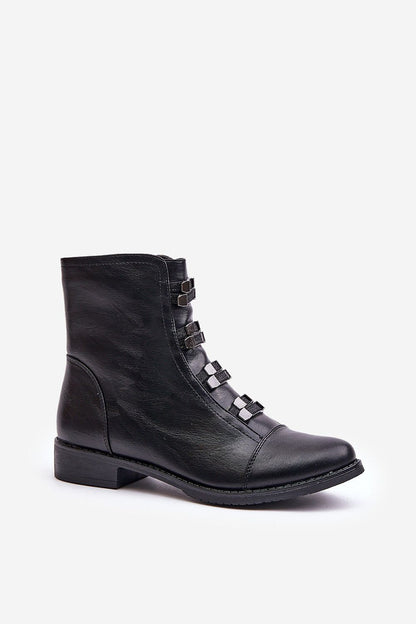   Botki Model Evalith ASA62-30 Black - Step in style 