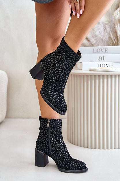   Botki Model DA CR42-192 Black - Step in style 