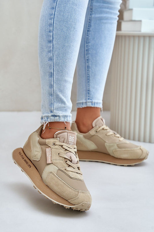   Buty Sportowe Model Big Star OO274564 Hi-Polly System Beige - Step in style 