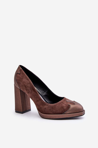   Czółenka Model Laura Messi 2702 Brown - Step in style 